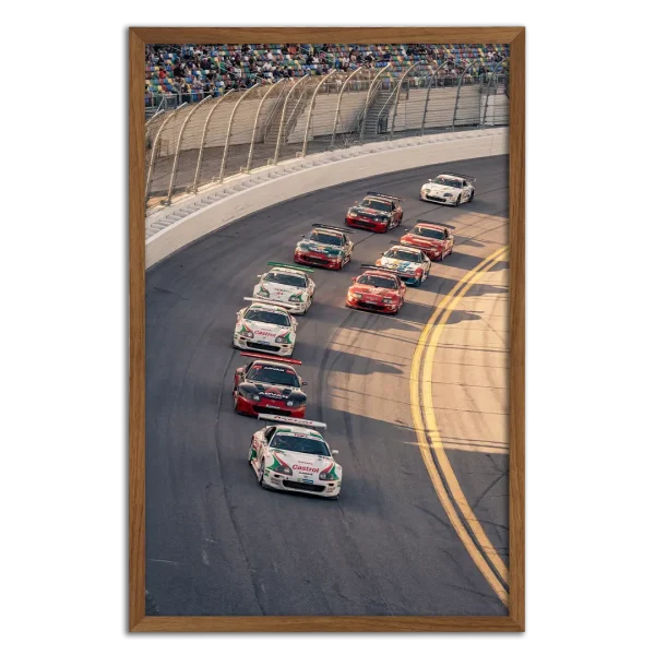 Photograph of Mark 4 Supras racing on a track corner.