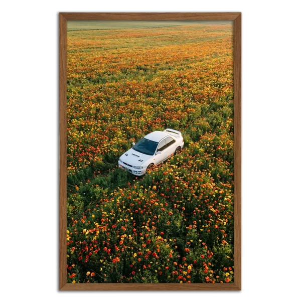 Subaru Impreza GC8 in Poppy Field